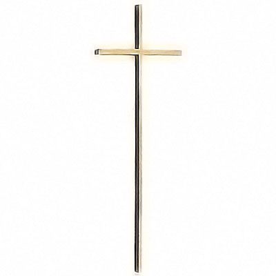 à appliquer 2051-12 AmazinGrave en Bronze Crucifix funèraire à appliquer en Bronze pour Pierre tombale et Tombe Crucifix 12cm 