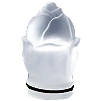 Frosted crystal small bud 8cm - 3in Decorative flameshade for lamps