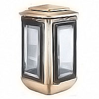 Lamp for candle 23cm - 9in In bronze, ground attached 2350