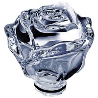 Crystal Ground rose 13cm - 5,1in Decorative flameshade for lamps