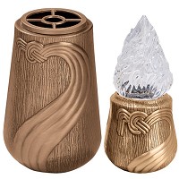 Vase et lampe Nodo 20cm En bronze, à appliquer