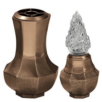 Vase et lampe Ottogonale 20cm En bronze, à appliquer