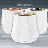 Flower pots in Pure White marble
