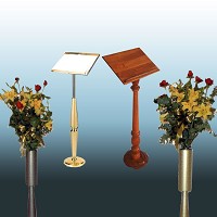 Flower holders and lecterns