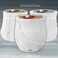 Flower pots in Sivec marble