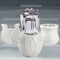 Votive lamps in Sivec marble