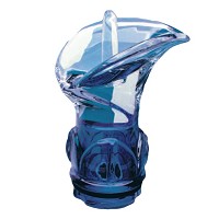 Blue crystal Calla 11,2cm - 4,4in Decorative flameshade for lamps