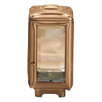 Lamp for candle 26x16cm - 10,3x6,3in In bronze, ground attached 1011-M14