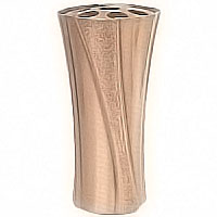 Flowers vase 23cm-9in In bronze, with plastic inner, ground attached 102237/P