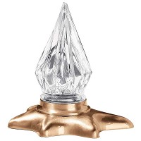 Lampe funéraire 12cm En bronze, à encastrer 1043-F2