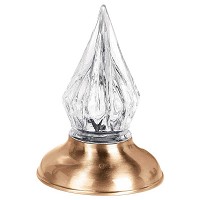 Lampe funéraire 13,5cm En bronze, à encastrer 1053-F2