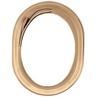Oval photo frame 18x24cm - 7,1x9,4in In bronze, wall attached
