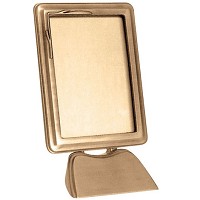 Rectangular photo frame 9x12cm- 3,5x4,7in In bronze, ground attached 1114