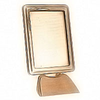 Rectangular photo frame 9x12cm- 3,5x4,7in In bronze, ground attached 1114
