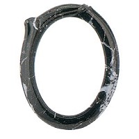Oval photo frame, in various size In Schwarz bronze, wall attached 1157
