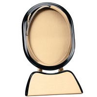 Oval photo frame 11x15cm - 4,3x5,9in In bronze, ground attached 1185