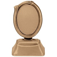 Oval photo frame 9x12cm- 3,5x4,7in In bronze, ground attached 1199