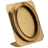 Cornice ovale 11x15cm In bronzo, a terra 1278