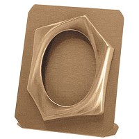 Oval photo frame 9x12cm- 3,5x4,7in In bronze, ground attached 1211