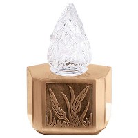 Grave light 20x12,5cm - 8x5in In bronze, wall attached 1219