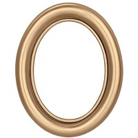Oval photo frame 9x12cm - 3,5x4,75in In bronze with gold thread, wall attached 1226/D