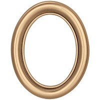 Marco de foto oval 9x12cm En bronce con hilos de oro, a pared 1226/D