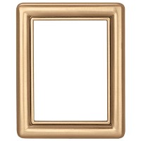 Cornice rettangolare 11x15cm In bronzo con filo dorato, a parete 1229