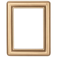 rectangular photo frame 9x12cm - 3,5x4,75in In bronze with gold thread, wall attached 1228/D