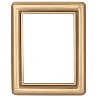 Cornice rettangolare 9x12cm In bronzo con filo dorato, a parete 1228/D