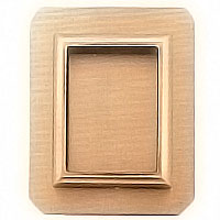 Rectangular photo frame 9x12cm- 3,5x4,7in In bronze, ground attached 1249