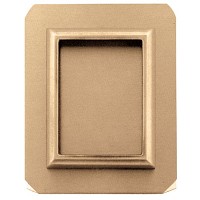 Rectangular photo frame 9x12cm- 3,5x4,7in In bronze, ground attached 1249