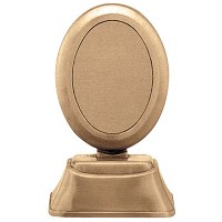 Oval photo frame 9x12cm- 3,5x4,7in In bronze, ground attached 1254