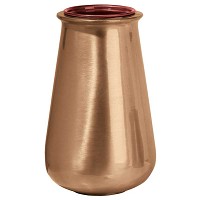 Flowers vase 30x18cm - 11.75x7in In bronze, with copper inner, ground attached 1265-R29