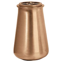 Flowers vase 20x13cm - 8x5in In bronze, with copper inner, ground attached 1267-R6