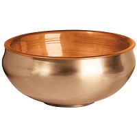 Vasca portafiori 16cm In bronzo, con interno rame, a terra 1294-R67