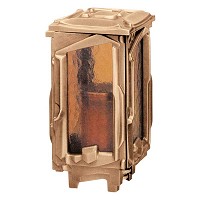 Lamp for candle 26x13cm - 10,3x5in In bronze, a terra 1526-M6