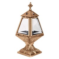 Lamp for candle 28x11cm - 11x4,3in In bronze, ground attached 1527-M4