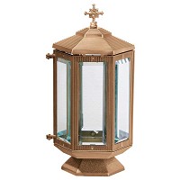Lamp for candle 31x14cm - 12,3x5,5in In bronze, ground attached 1531-M26