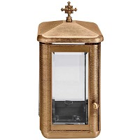 Lamp for candle 26x13cm - 10,3x5in In bronze, ground attached 1542-M27