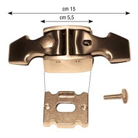 Chiavarda 15cm In bronzo, con perno per l'installazione 1637-6MA