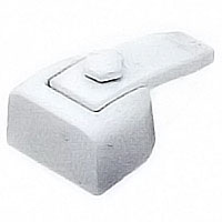 Flask 8,3x4,7cm - 3,2x1,8in Lacquered white, with pin for the installation 1705/ML