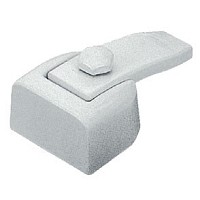 Chiavarda 8,3x4,7cm Laccata bianco, con perno per l'installazione 1705/ML