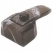 Flask 8,3x4,7cm - 3,2x1,8in Schwarz marbled, with pin for the installation 1705/MS