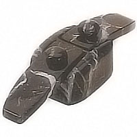 Flask 14,5x4,7cm - 5,7x1,8in Schwarz marbled, with pin for the installation 1706/MS