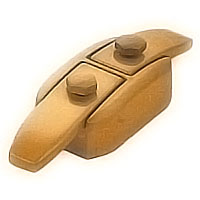 Flask 15,9x4,7cm - 6,2x1,8in In bronze, with pin for the installation 1707