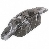 Flask 15,9x4,7cm - 6,2x1,8in Schwarz marbled, with pin for the installation 1707/MS