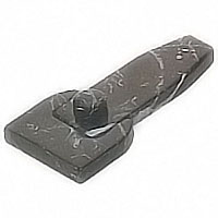 Flask 9,5x2,6cm - 3,7x1,1in Schwarz marbled, with pin for the installation 1713/MS