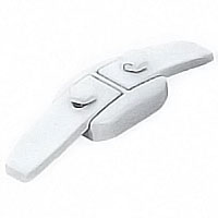 Flask 14,9x2,5cm - 5,8x0,98in lacquered white, with pin for the installation 1714/ML