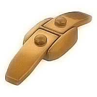 Flask 14,9x2,5cm - 5,8x0,98in In bronze, with pin for the installation 1714