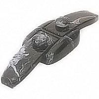 Flask 14,9x2,5cm - 5,8x0,98in Schwarz marbled, with pin for the installation 1714/MS